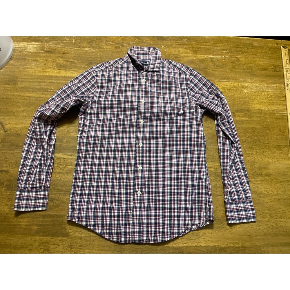 GAP Shirt, Women's Size XS, Blue Red White Plaid Button Up Shirt Classic Fit